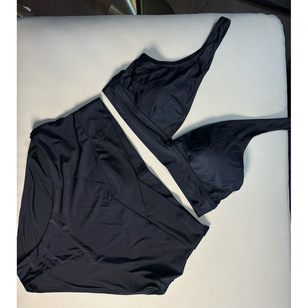 Aerie Black Two-Piece Bikini Swimsuit READ. XXL bottoms. XL top.